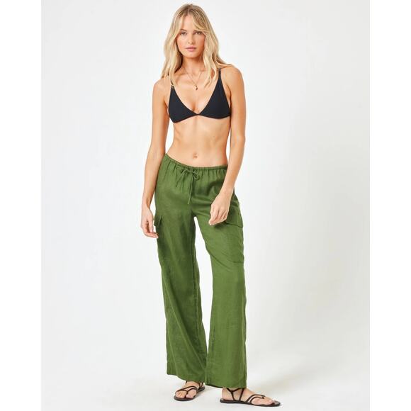 L*Space Linen Straight Leg Cargo Pants - Picture 2 of 7